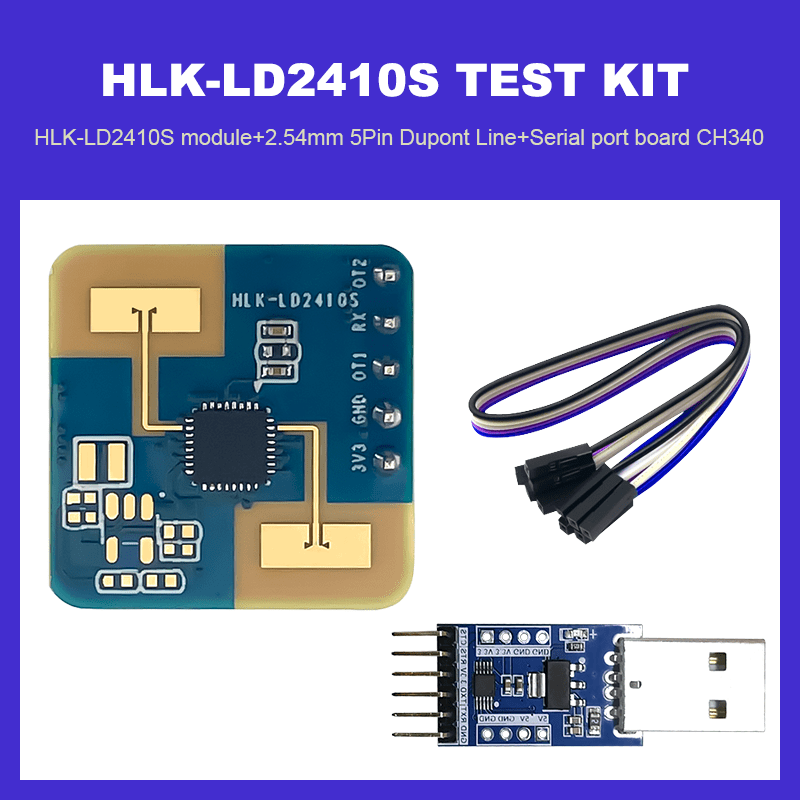 HLK-LD2410 Test Connection Principle ##iot #internetofthings #tech